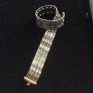 Silver wrap bracelet/choker